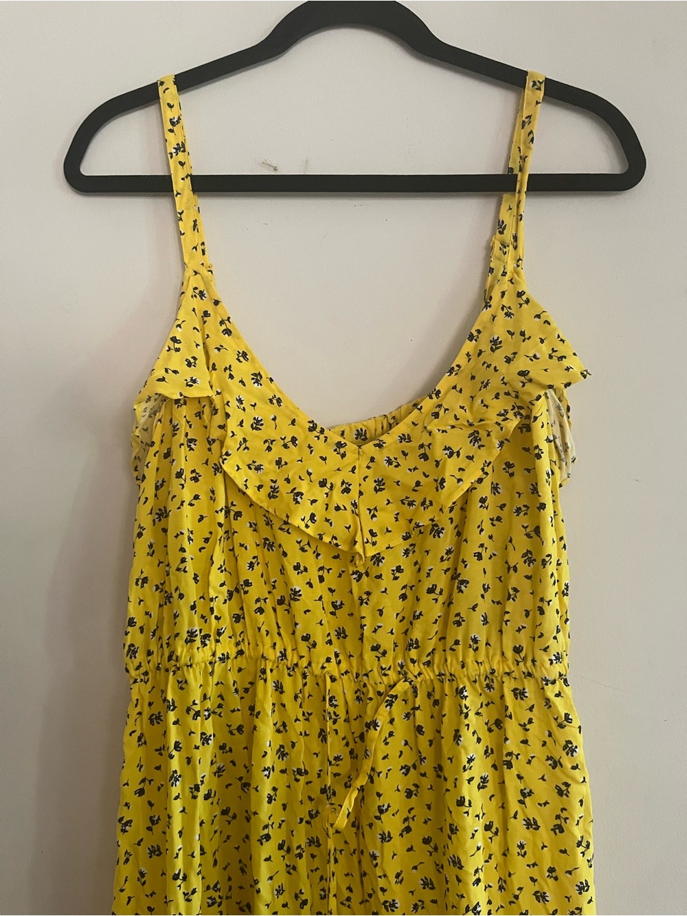 Torrid Yellow Floral Mini Dress 2X Ruffle Sundress Vacation Romantic - Picture 2 of 8